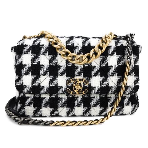 chanel houndstooth bag|chanel tweed houndstooth bag.